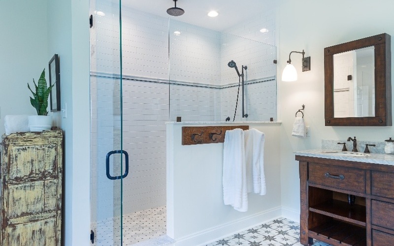 Shower and bathroom redesign on Unionville-Wawaset Road 