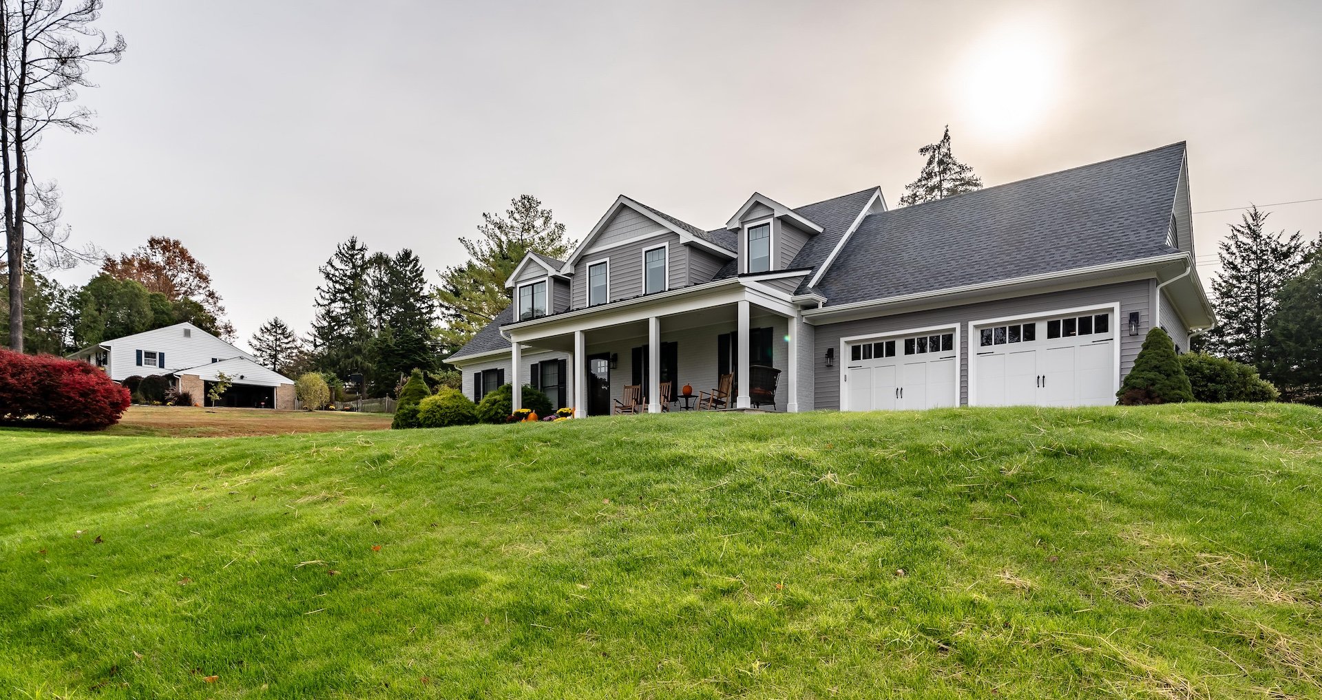 Custom Home in North Hills neighborhood of West Chester with double garage