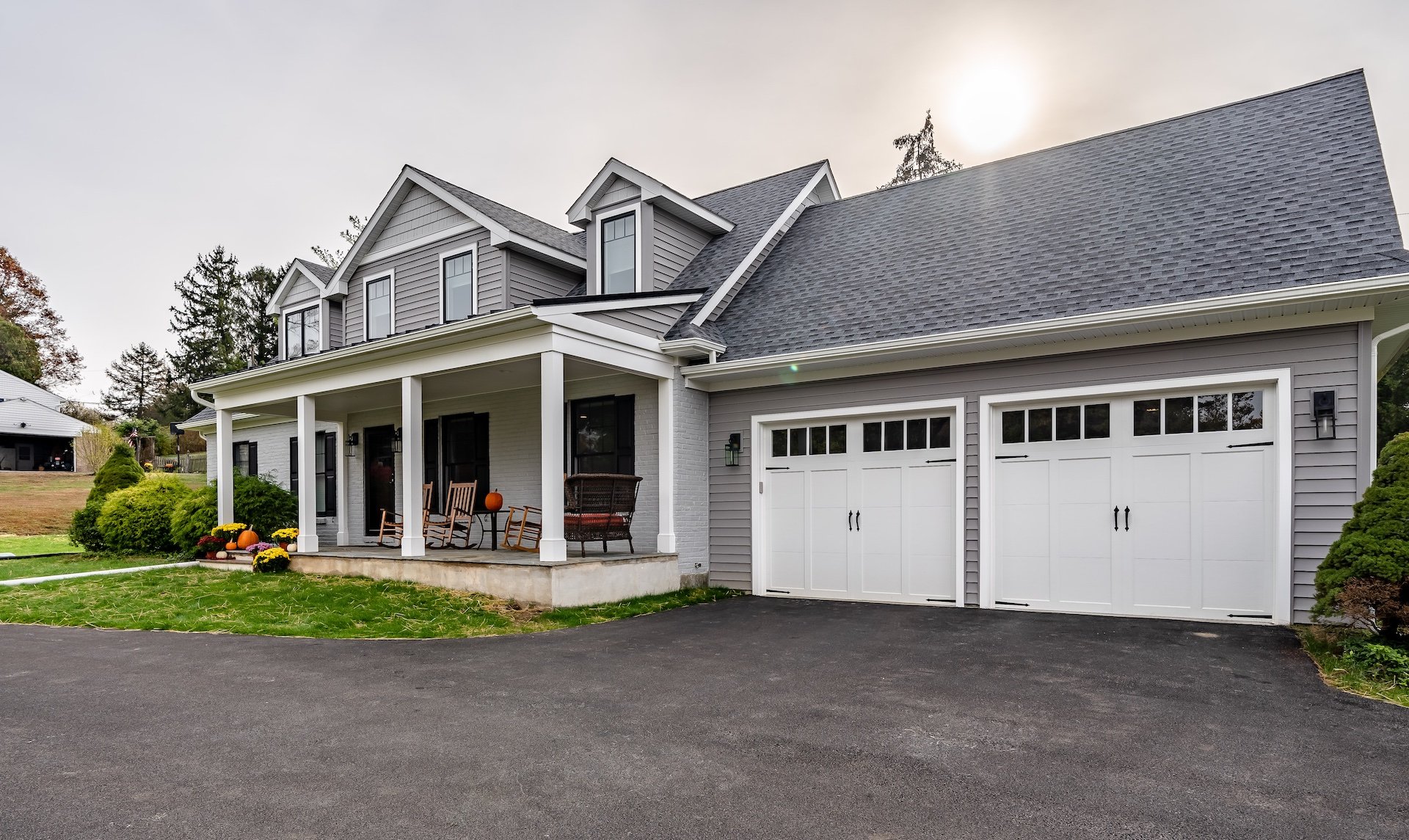 Exterior of Custom Home in North Hills neighborhood of West Chester