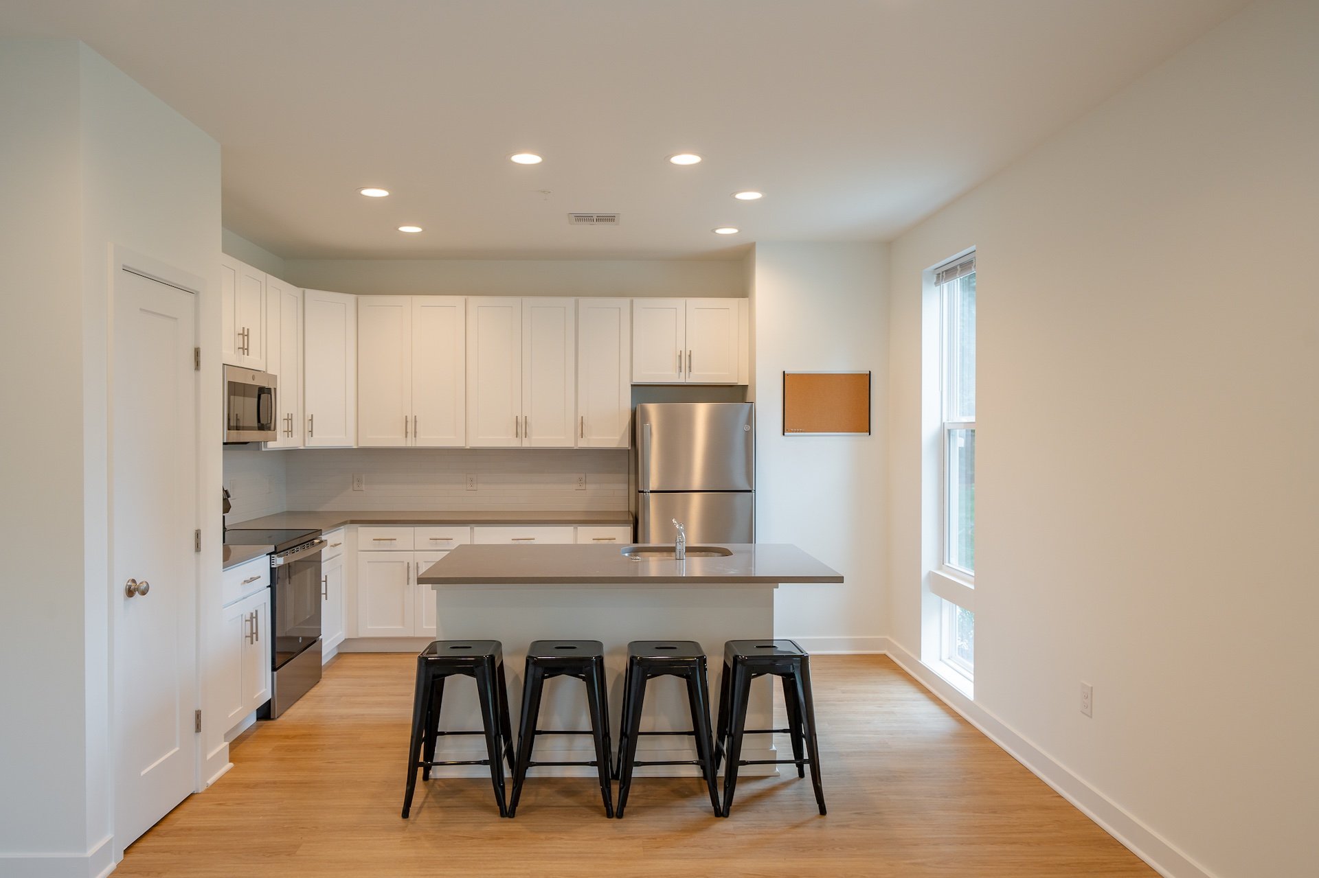Kitchen Space in a Commercial Building Remodeled by Hazley Builders - Commercial Building Contractors Near Ne