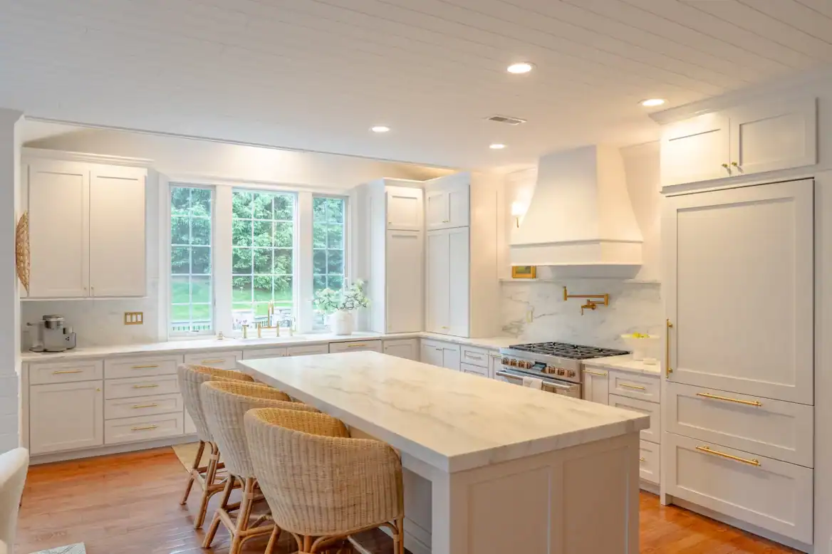 Upscale Kitchen Appliances In A Modern Kitchen Remodeled By Hazley Builders