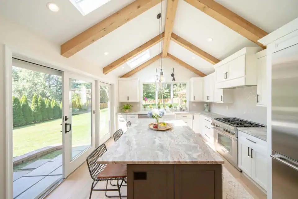 Custom bump-out kitchen addition