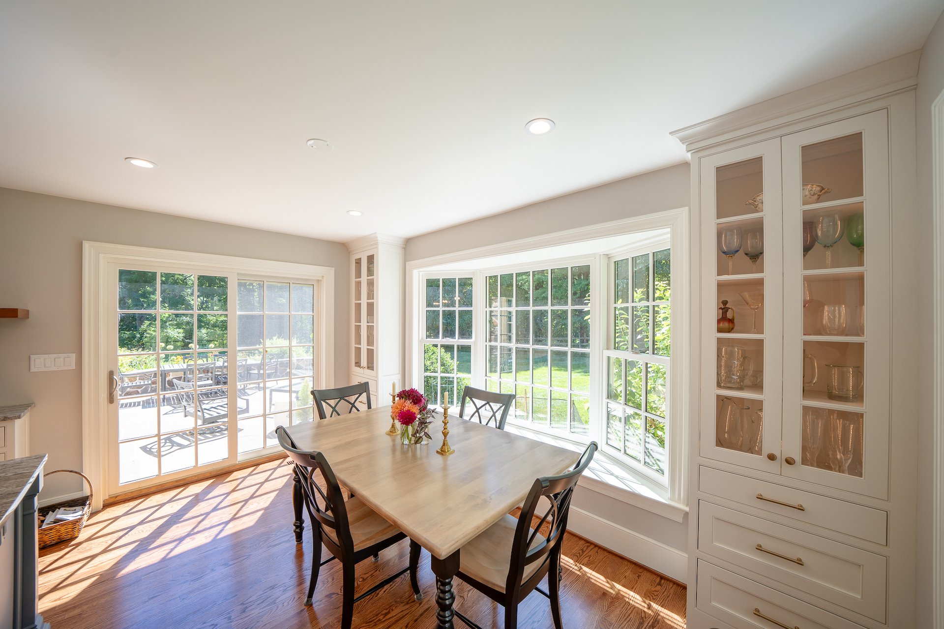Light-filled dining room