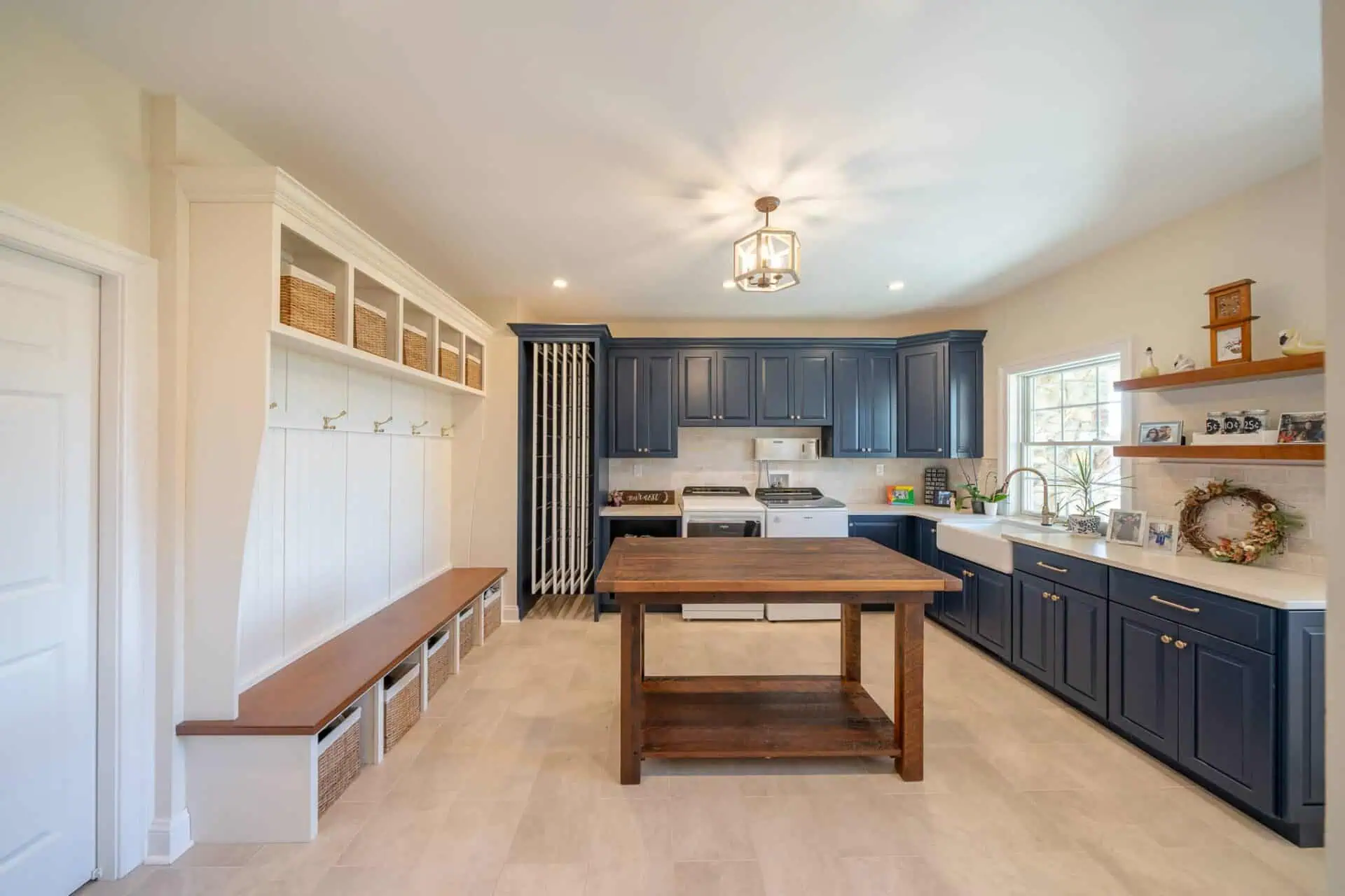 7 Small Mudroom Ideas That Work in Tight or Awkward Spaces 5 Mudroom With Built-in Bench Seating By Hazley Builders